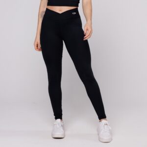 Calça Legging Cós Cruzado Suplex Poliamida Academia Feminina Coleção