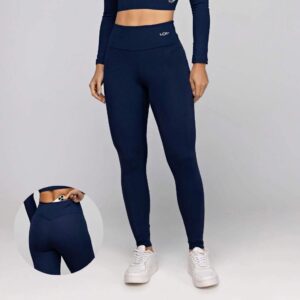 Calça Legging Poliamida Fitness Feminina com Bolso Atrás Empina
