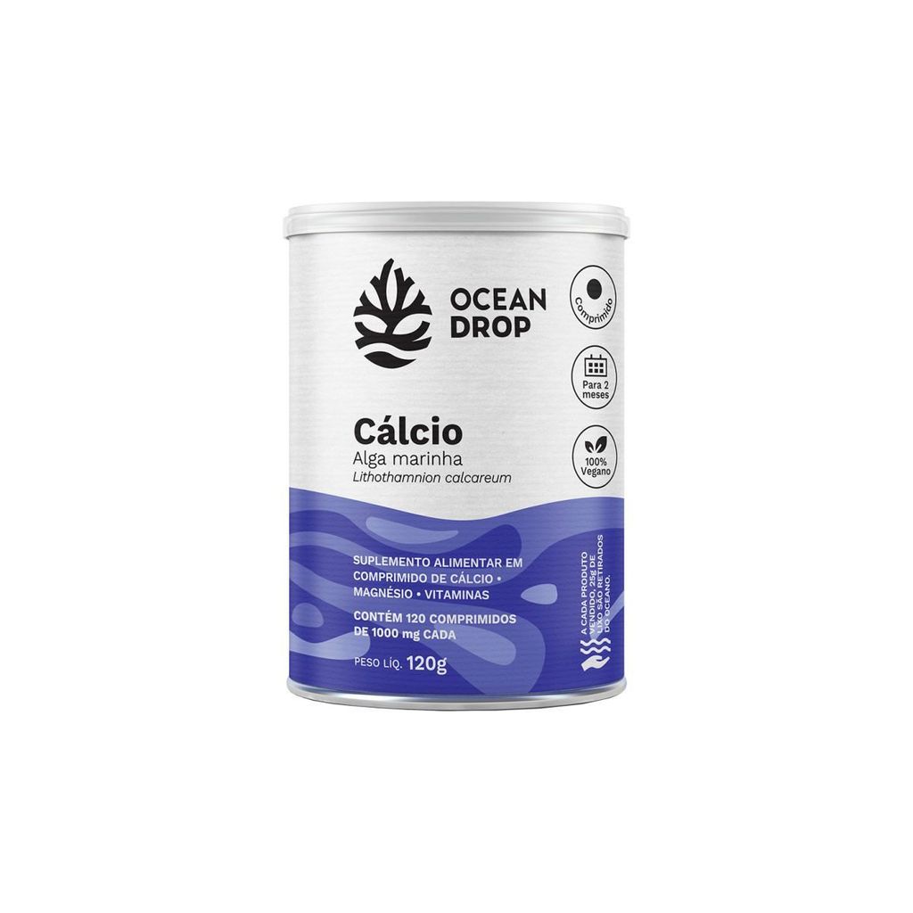 Cálcio de Algas Marinhas 120 Tablets Ocean Drop — Informática