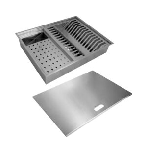 Calha Canal organizador Úmido de Cozinha com Tampa Inox 304 c 3