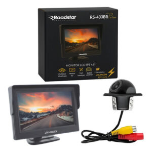 Câmera De Ré Rs-202br T Plus Monitor Lcd Ips 4.3 Roadstar