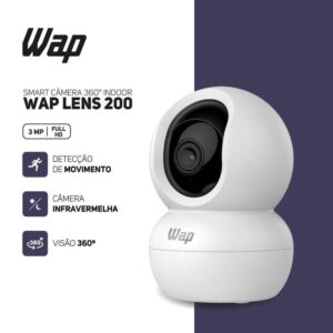 Câmera de Segurança 360º Wap WiFi FHD 1080P 360 Lens 200 Interna