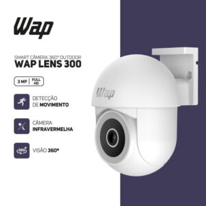 Câmera de Segurança 360º Wap WiFi FHD 1080P Lens 300 Externa