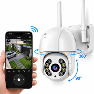 Câmera de Segurança Externa Wi-Fi 360° iCsee com Visão Noturna e