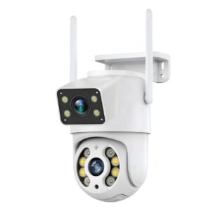 Câmera de Segurança IP Wi-fi Branco 360°de Lente Dupla Yoosee