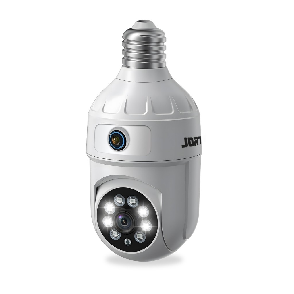 Câmera de Segurança IP Wi-fi Branco Full HD com Lente Dupla e Visão — Câmeras e Drones