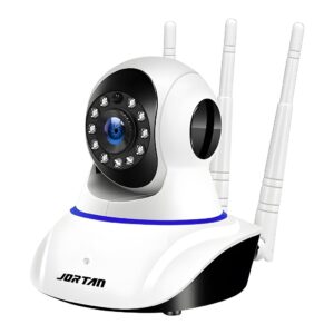 Câmera de Segurança Wi-fi Branco Full HD Interna 360° com 3 Antenas
