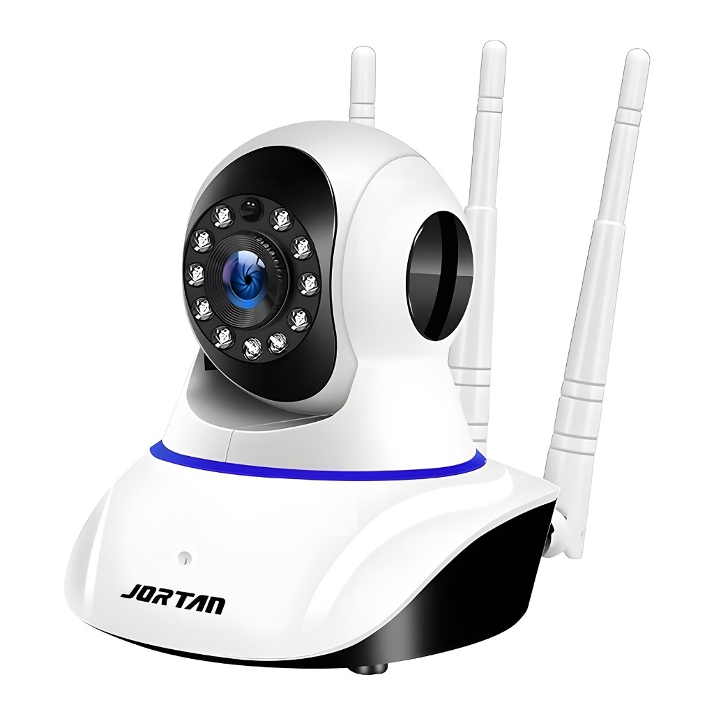 Câmera de Segurança Wi-fi Branco Full HD Interna 360° com 3 Antenas