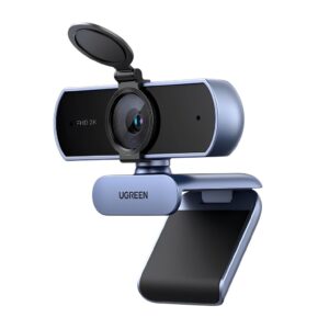 Câmera Webcam Ugreen 2k Full Hd 1080p p Pc Preta