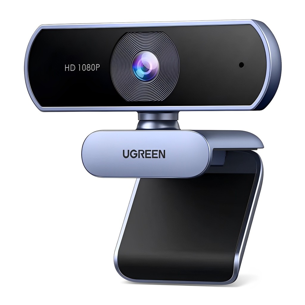 Câmera Webcam Ugreen Hd 1080p 30Fps Preto Cinza