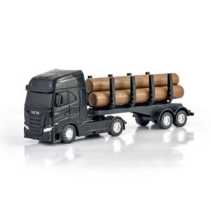 Caminhão Brinquedo Miniatura Iveco S-Way Toco Tora 47cm Realista