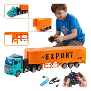Caminhão de Brinquedo Controle Remoto Recarregável 34 cm Brinquedos