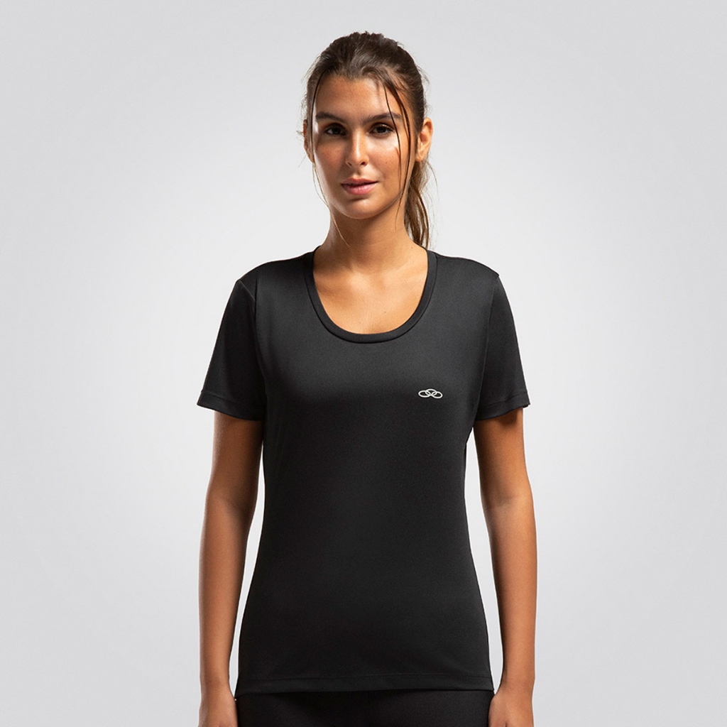 Camiseta de Academia Feminina T-Shirt Essential Manga Curta Olympikus