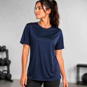 Camiseta Feminina Toque Gelado Poliamida Soltinha Academia Corrida