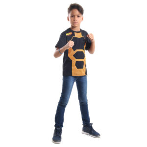 Camiseta Infantil Nerf Laranja Algodão Abrakadabra Fantasias