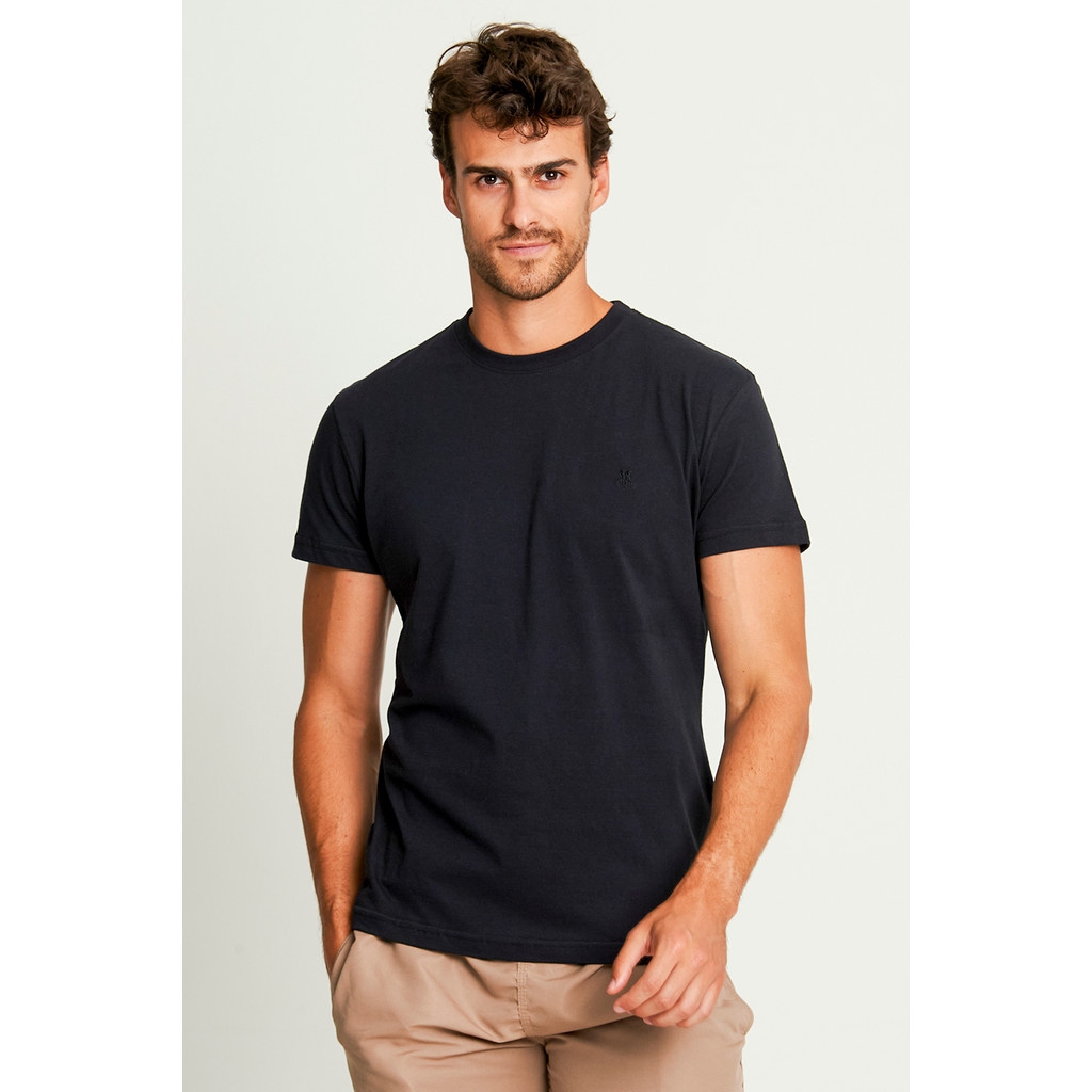 Camiseta Masculina Básica Polo Wear Preto