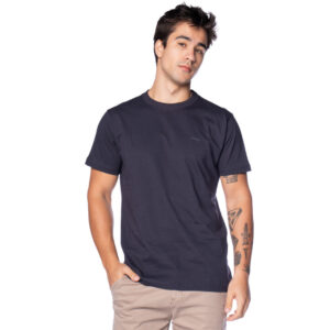 Camiseta Masculina Gangster Básica Algodão Marinho