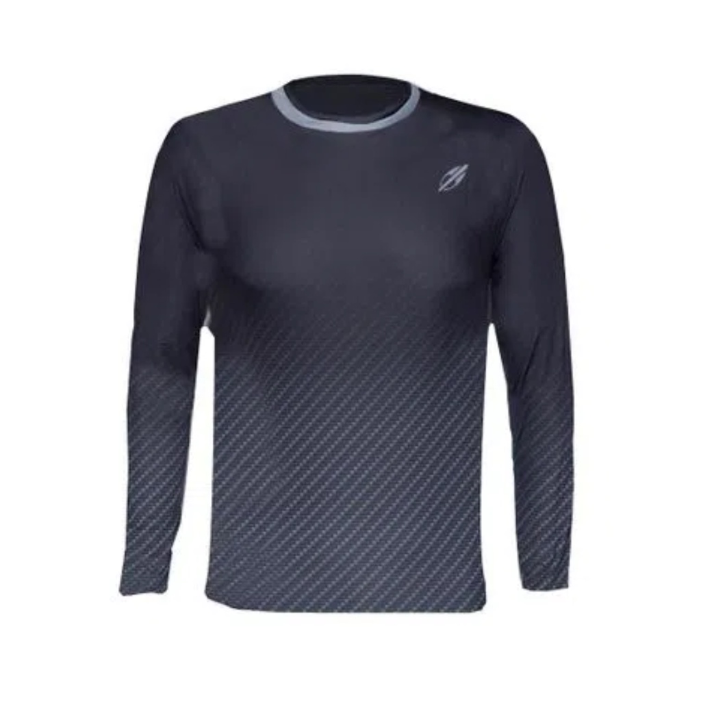 Camiseta Masculina Manga Longa Para Esportes Caminhada Futevolei
