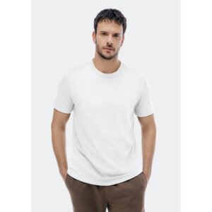 Camiseta Masculina Texturizada Em Algodão Peruano