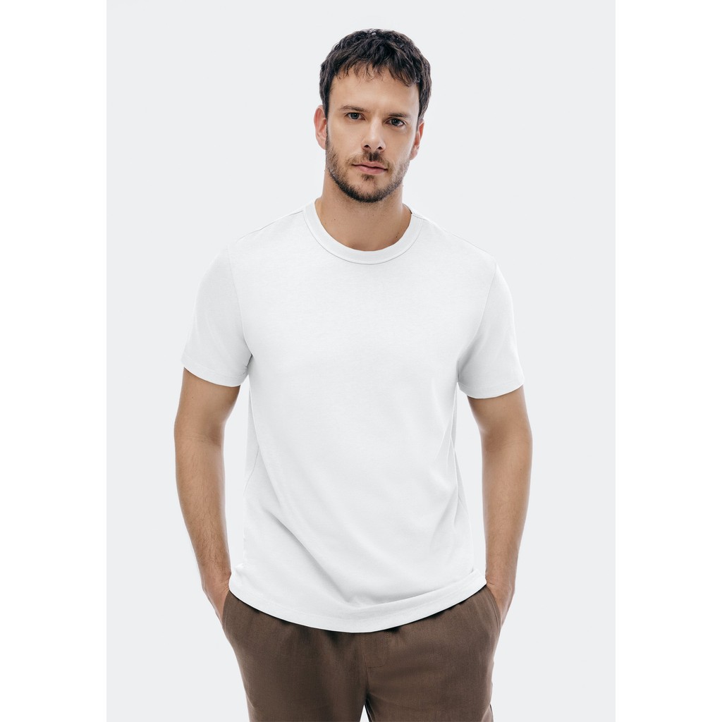 Camiseta Masculina Texturizada Em Algodão Peruano — Moda Masculina