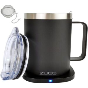 Caneca Térmica Carregador Indução Preta 300ml Zugg