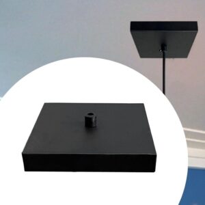 Canopla Acabamento Quadrada para Pendente luminária de teto De — Decoração