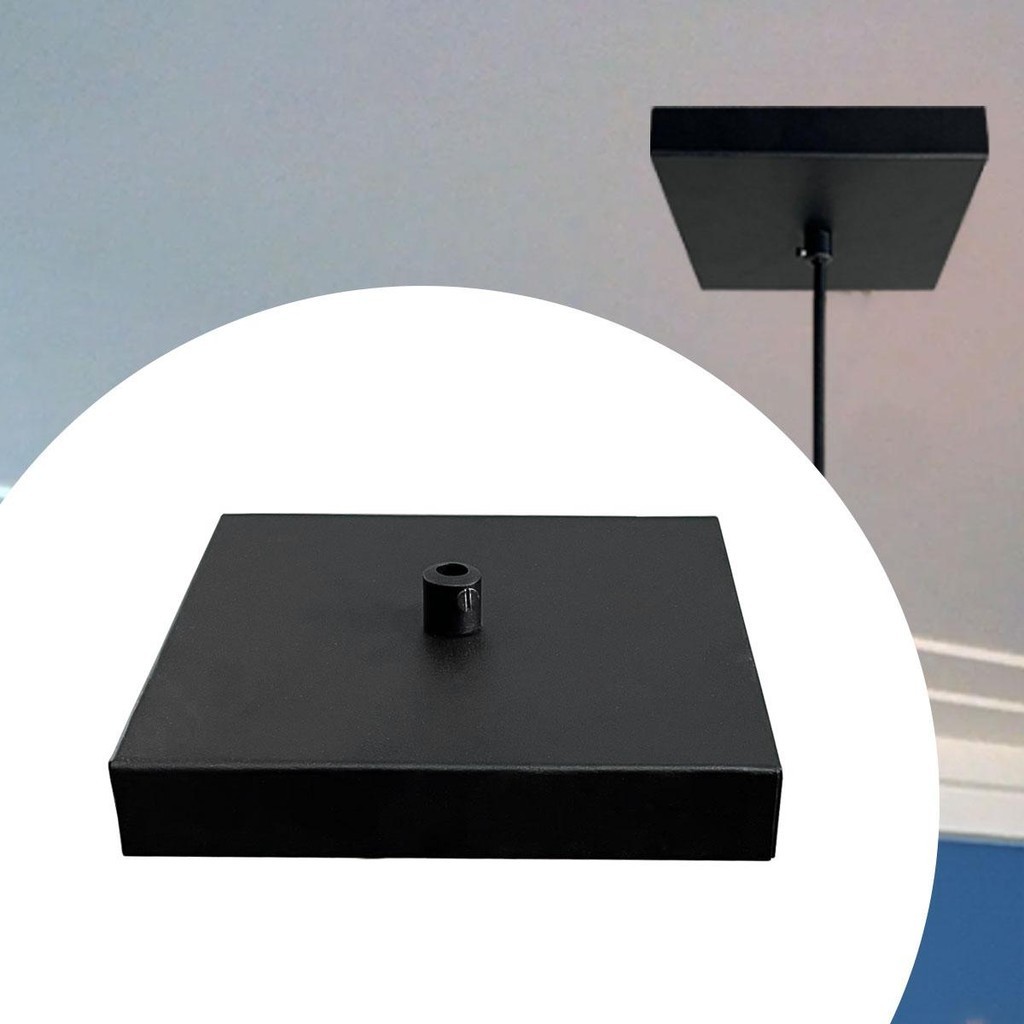 Canopla Acabamento Quadrada para Pendente luminária de teto De — Decoração