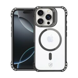 Capa Case Capinha AirBag MagSafe para iPhone 16 Pro Preta Proteção