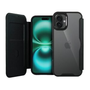 Capa Case Capinha Carteira Dual para iPhone 16 Plus Porta-Cartão
