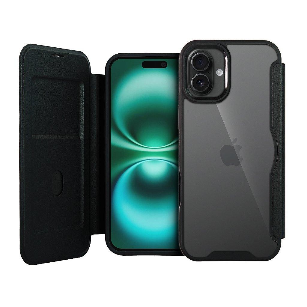 Capa Case Capinha Carteira Dual para iPhone 16 Plus Porta-Cartão