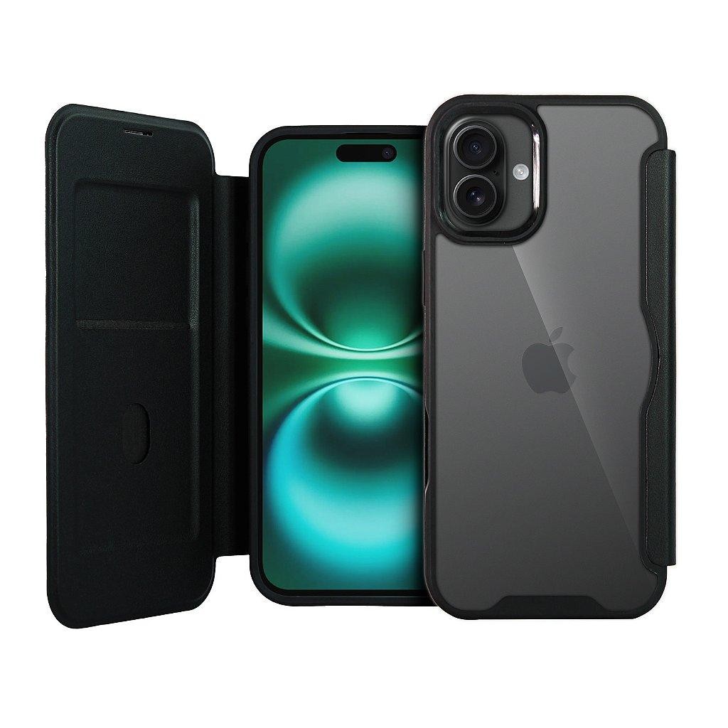 Capa Case Capinha Carteira Dual para iPhone 16 Porta-Cartão, Proteção