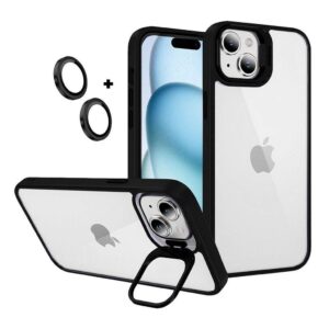 Capa case capinha com protetor de lente para iPhone 15 Gravity Preta — Celulares e Acessórios