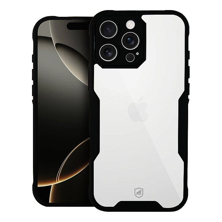 Capa Case Capinha iPhone 16 Pro Dual Shock Sense Preta Antichoque e