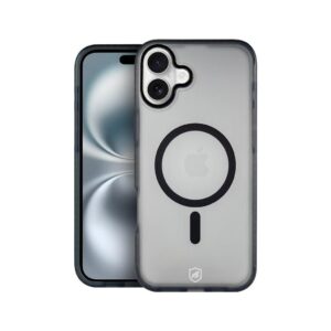 Capa Case Capinha MagSafe Pro Preta para iPhone 16 Plus Carregamento