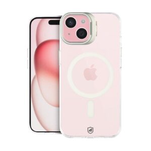 Capa case capinha para iPhone 15 MagSafe Crystal Armor Stand Não