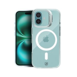 Capa case capinha para iPhone 16 Plus MagSafe Crystal Armor Stand Não