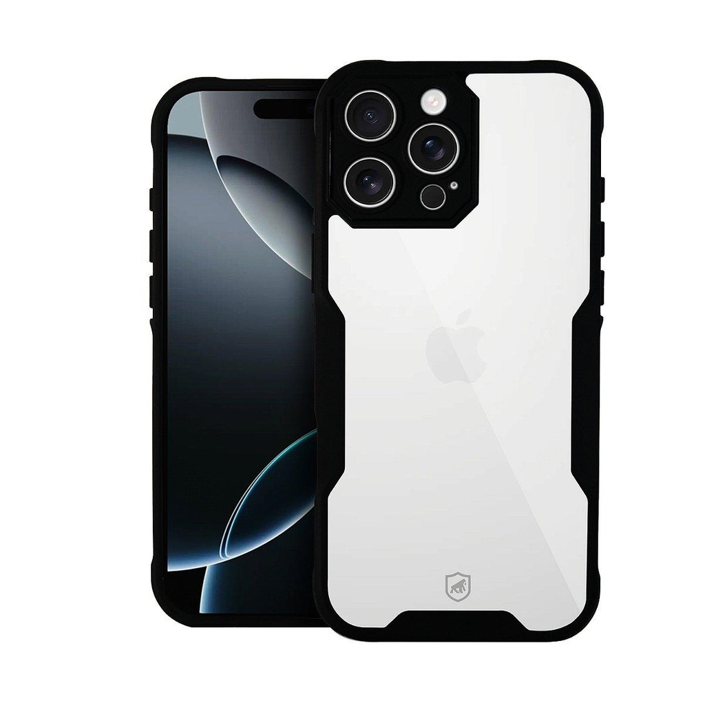 Capa case capinha para iPhone 16 Pro Max Dual Shock Sense Preta