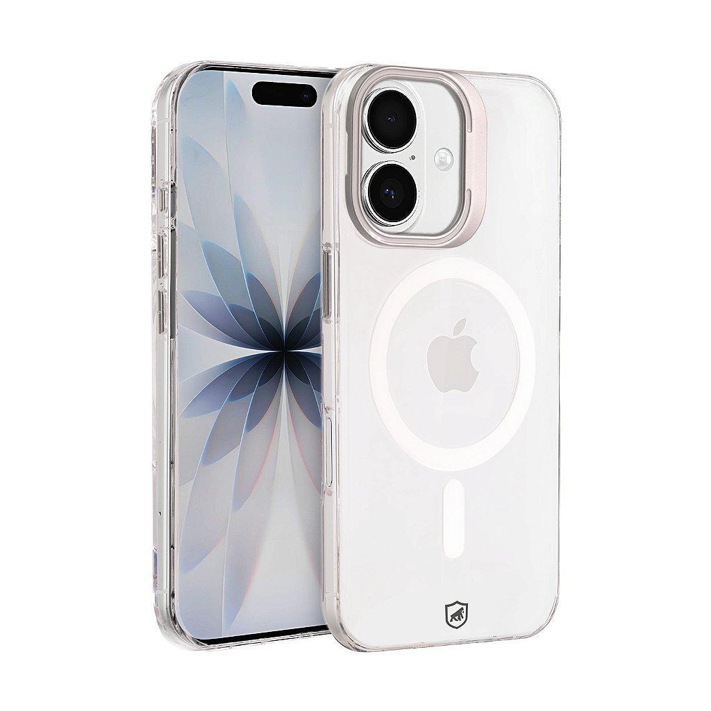 Capa case capinha para iPhone 17 MagSafe Crystal Armor Stand Não