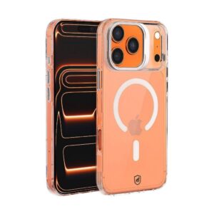 Capa case capinha para iPhone 17 Pro Max MagSafe Crystal Armor Stand