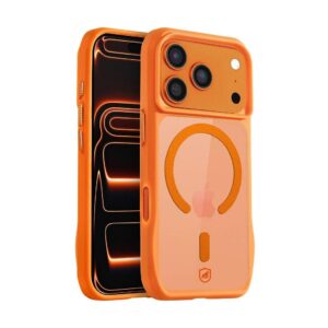 Capa case capinha para iPhone 17 Pro Max Octacore Magsafe Laranja