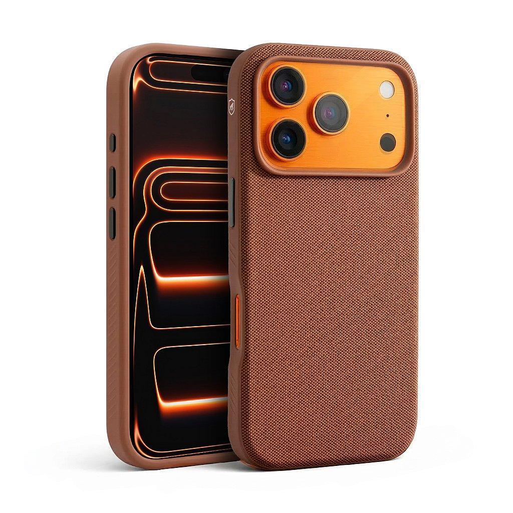 Capa case capinha para iPhone 17 Pro Max Woov Marrom Gshield