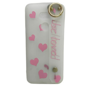 Capa de celular Samsung Galaxy k40 S coração rosa
