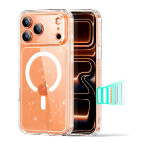 Capa Esr para iPhone 17 Pro MagSafe Transparente com Brilho