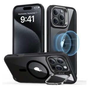 Capa iPhone 16 Pro Max Esr com Suporte Stash Preto Clear — Celulares e Acessórios