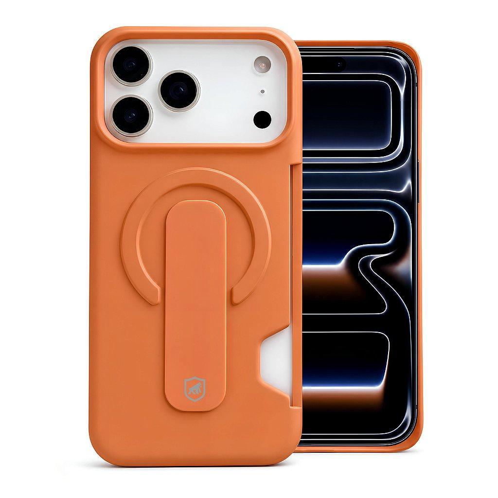 Capa para iPhone 17 Pro Card Ring Laranja Gshield