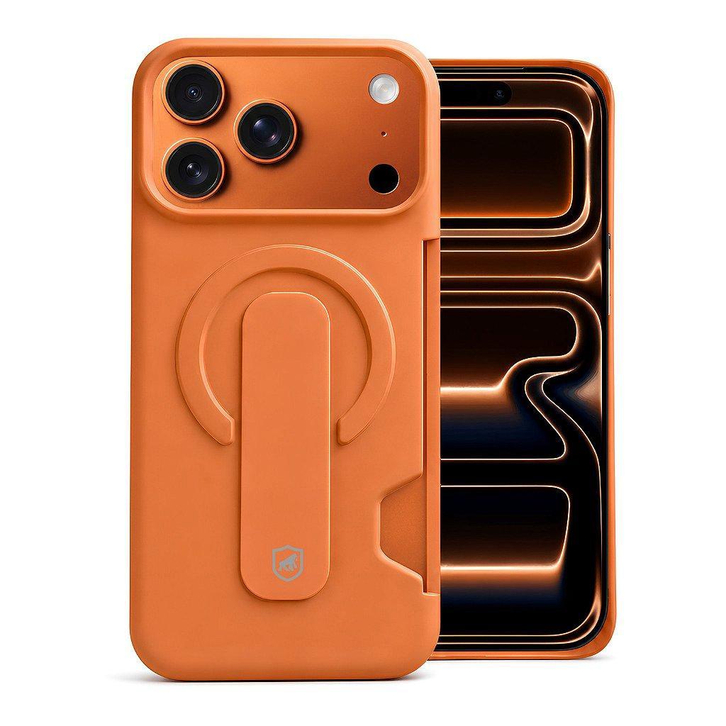 Capa para iPhone 17 Pro Max Card Ring Laranja Gshield