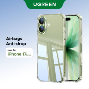 Capa Ugreen Para iPhone Série 17 À Prova De Choque Transparente Macia