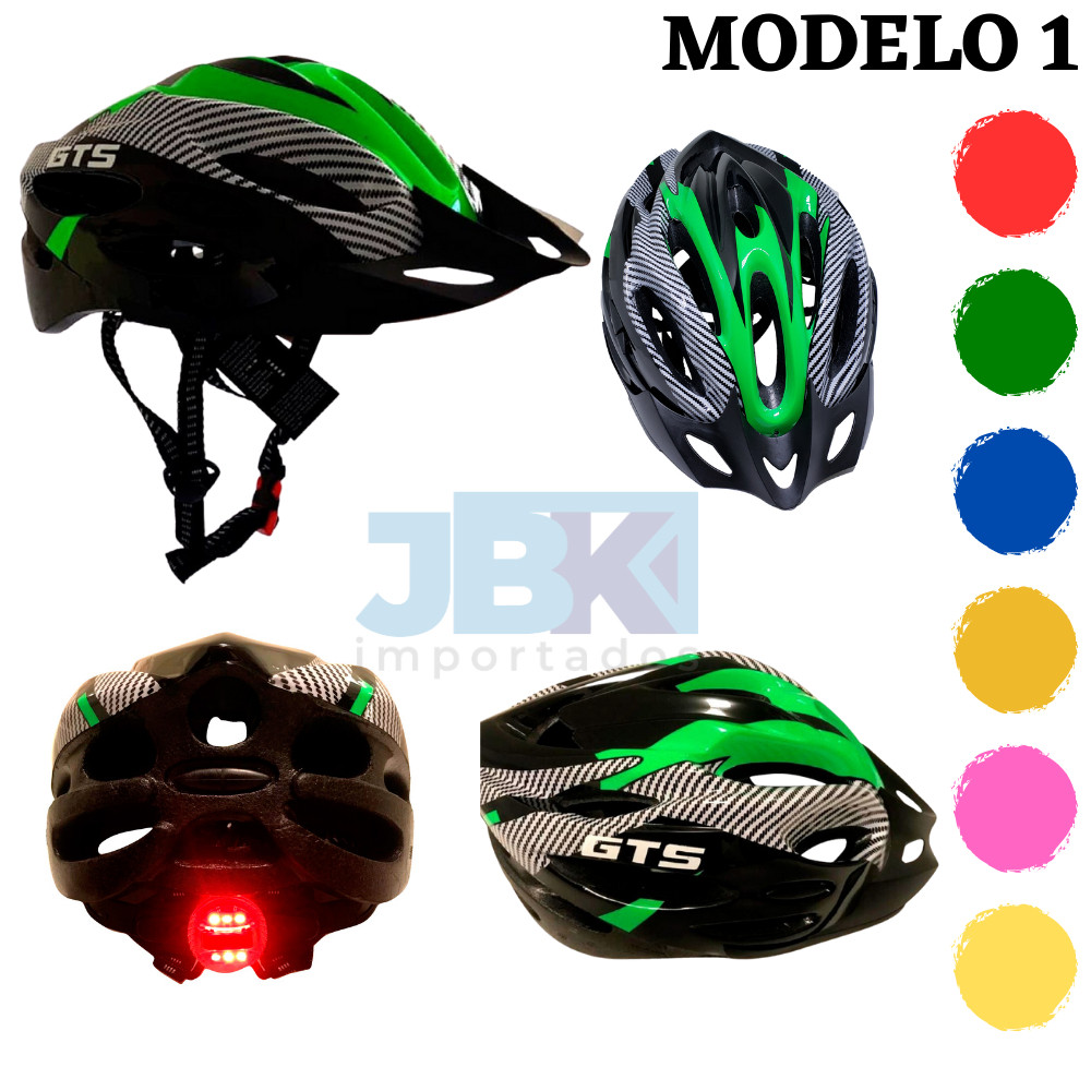 Capacete Ciclismo Com Sinalizador Gts Led Masculino e Feminino 3