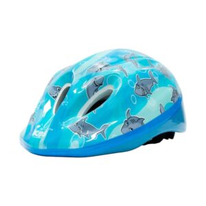 Capacete Ciclismo Infantil Absolute Shake Tubarão Azul
