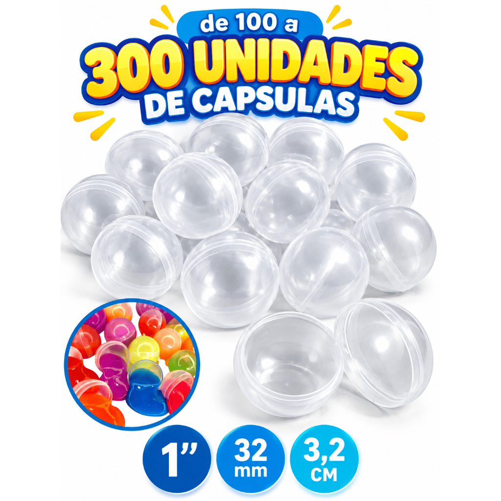 Capsula 1 Polegada Vazias Para Brinquedos Kit Festa Lembrancinha